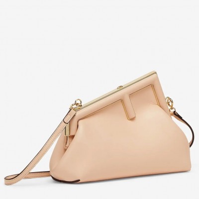 Fendi Small First Bag In Beige Nappa Leather FBS24358