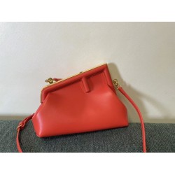 Fendi Small First Bag In Piment Nappa Leather FBS24365