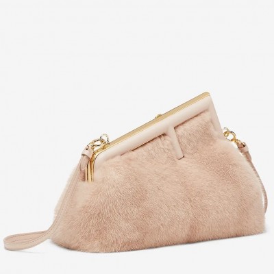 Fendi Small First Bag In Pink Mink FBS24366