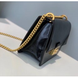 Fendi Small Kan U Bag In Black Glossy Lambskin FBS24376