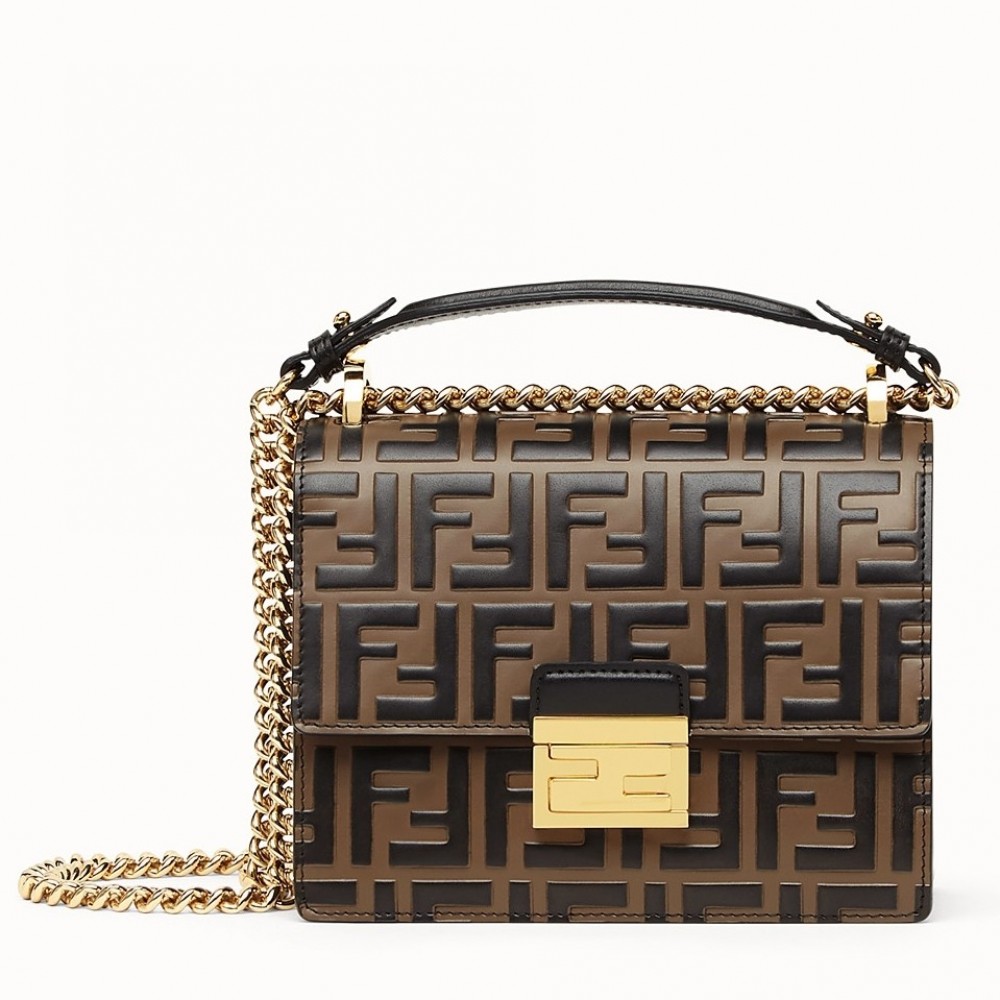 Fendi Small Kan U Bag In Calfskin Embossed With FF FBS24378