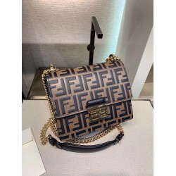 Fendi Small Kan U Bag In Calfskin Embossed With FF FBS24378