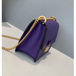 Fendi Small Kan U Bag In Purple Calfskin FBS24380