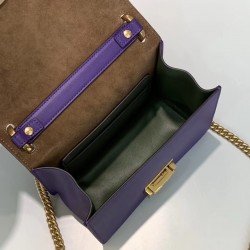 Fendi Small Kan U Bag In Purple Calfskin FBS24380