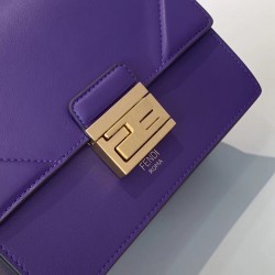 Fendi Small Kan U Bag In Purple Calfskin FBS24380