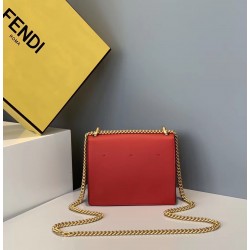 Fendi Small Kan U Bag In Red Calfskin FBS24381