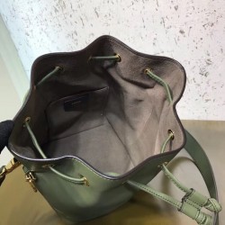 Fendi Small Mon Tresor Bucket Bag In Green Calfskin FBS24387