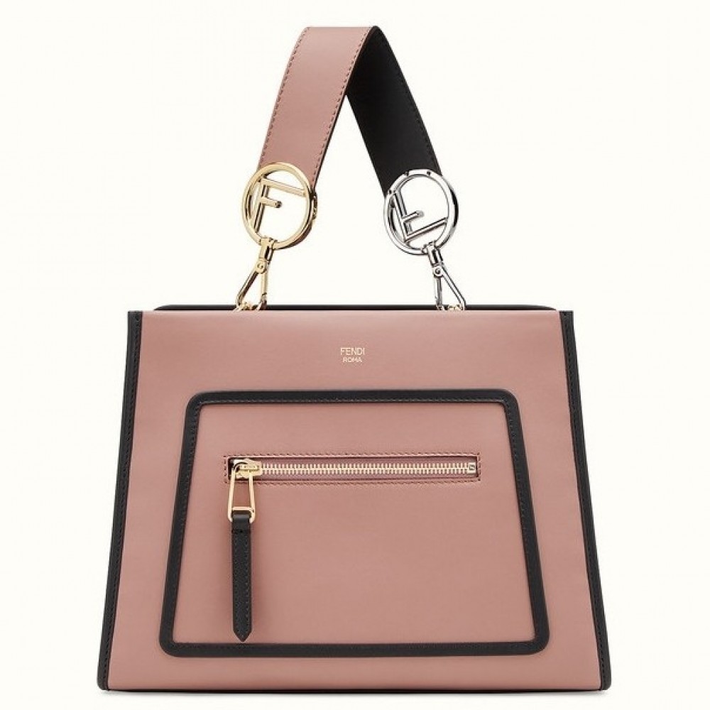 Fendi Small Runaway Bag In Pink Calfskin Leather FBS24396