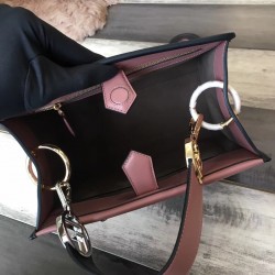 Fendi Small Runaway Bag In Pink Calfskin Leather FBS24396