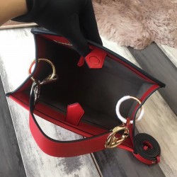 Fendi Small Runaway Bag In Red Calfskin Leather FBS24397