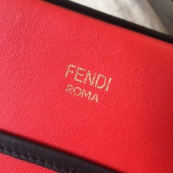 Fendi Small Runaway Bag In Red Calfskin Leather FBS24397