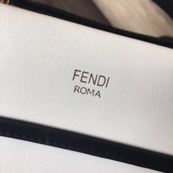 Fendi Small Runaway Bag In White Calfskin Leather FBS24398