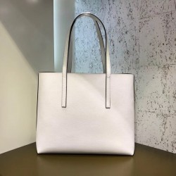 Fendi White Leather Logo Shopper Bag FBS24438