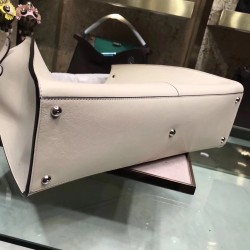 Fendi White Peekaboo X Lite Large Bag FBS24444