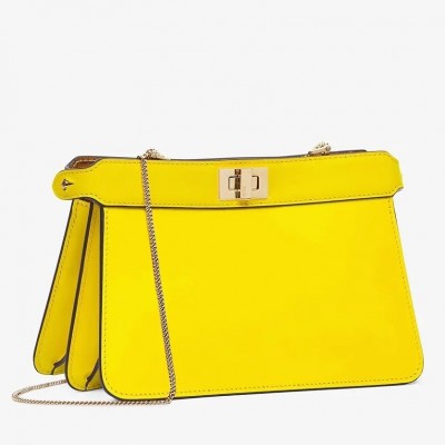 Fendi Yellow Peekaboo ISeeU Pochette Bag FBS24451