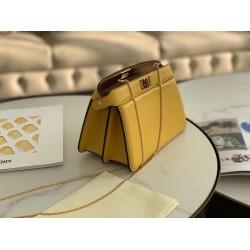 Fendi Yellow Peekaboo ISeeU Pochette Bag FBS24451