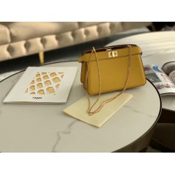 Fendi Yellow Peekaboo ISeeU Pochette Bag FBS24451